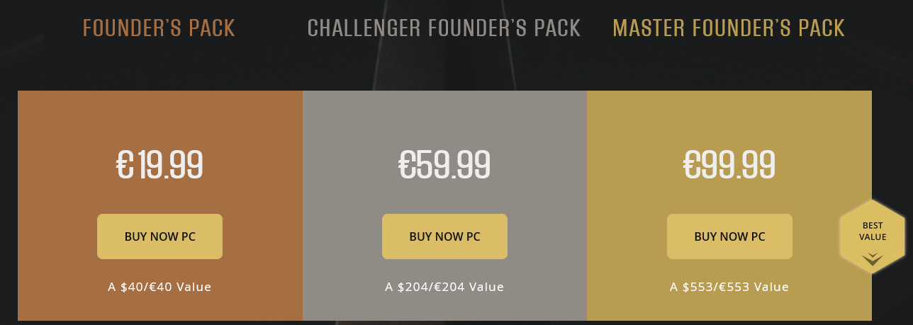 Paragon Rozpoczęto sprzedaż Founder's Pack s1